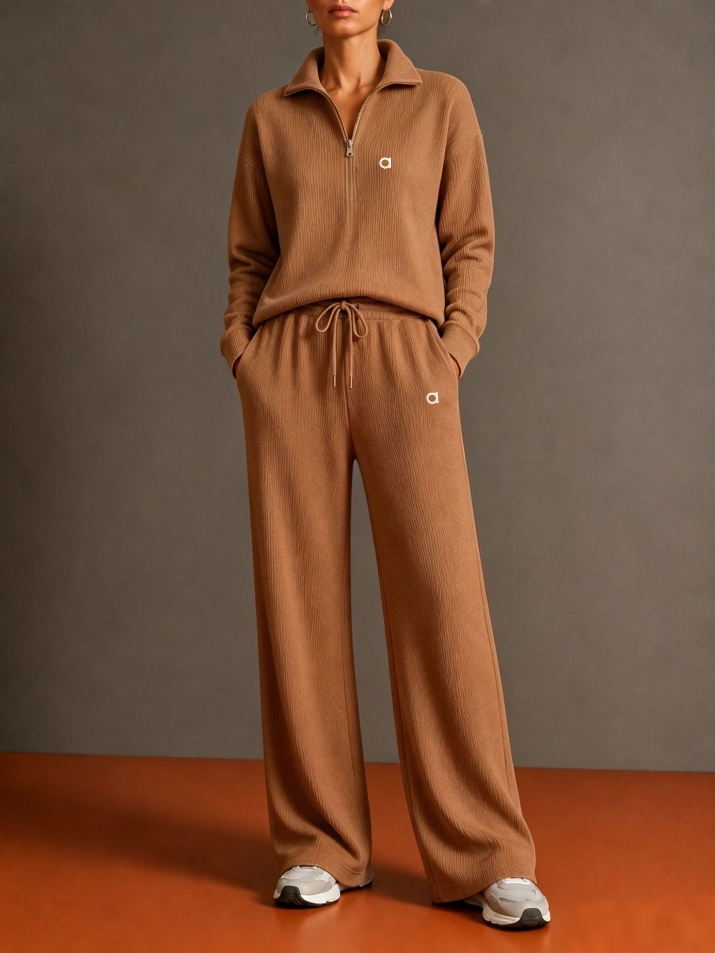 a47 Abbigliamento da yoga per donna Abiti maglione lavorato a maglia Pantaloni Felpa Pantaloni lunghi Abbigliamento sportivo Electic Allentato per a