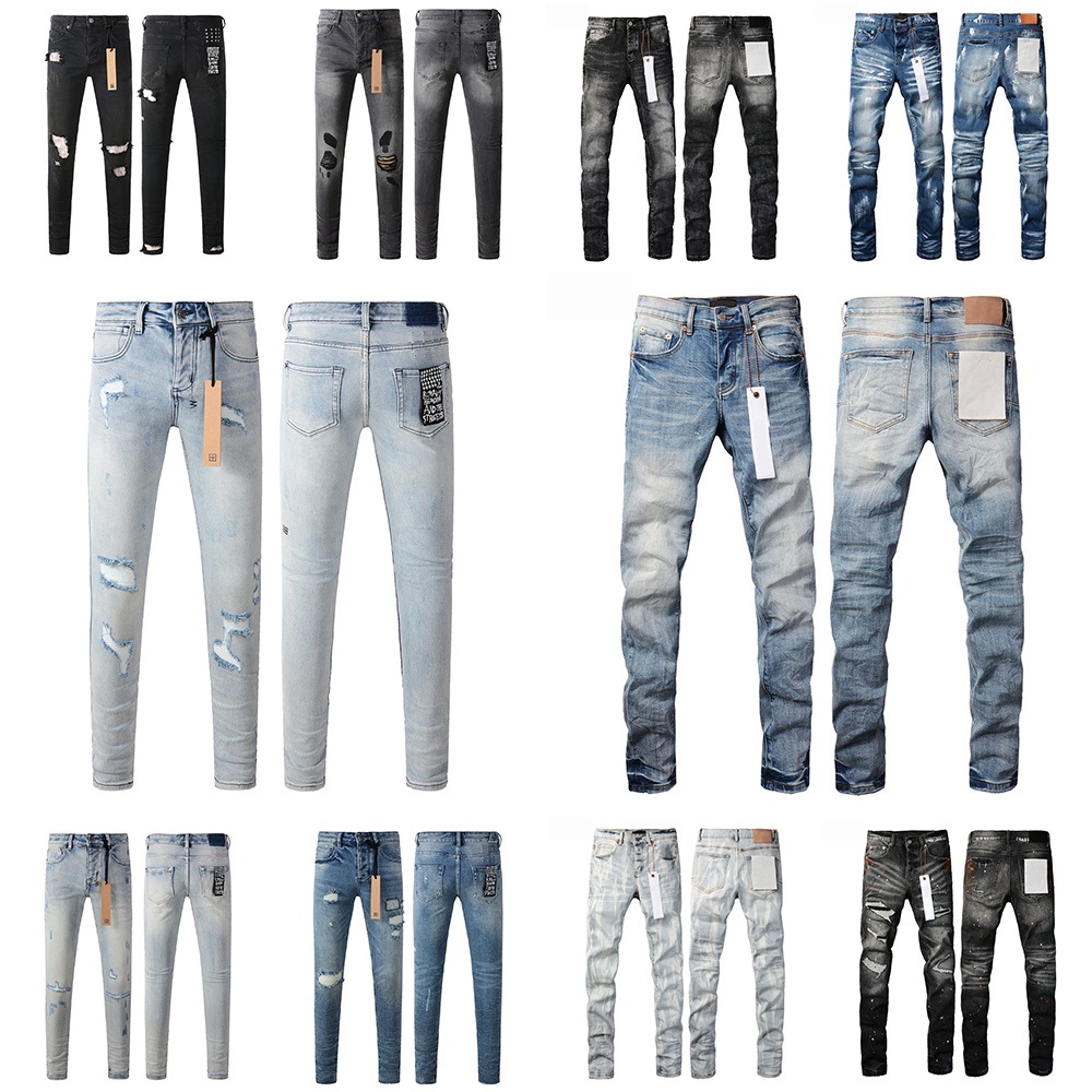 Pantalones vaqueros elásticos de calle para hombre, pantalones Cargo de mezclilla, lavados, Color sólido, múltiples bolsillos, pantalones casuales d