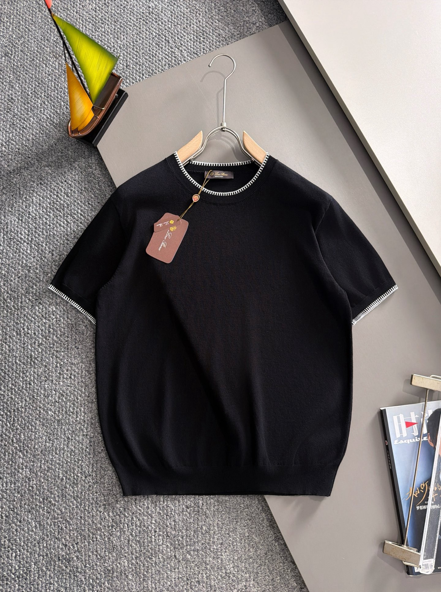 Men's Plus Tees & Polos t-shirts Round neck embroidered and printed polar style summer wear with street pure cotton 440vc