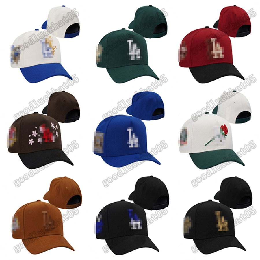 Wholesale LAC- letter Baseball Caps Curved New Arrivals Cotton Casual Style Gorras Sport Hip Hop Man Women Brand New Snapback Hats