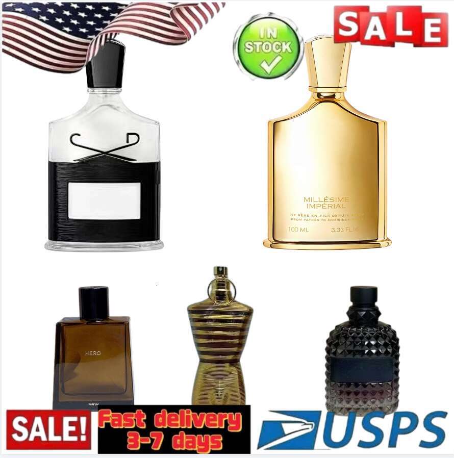 US Stock 2-7 jours Cologne pour hommes Designer Parfum Hommes Parfums Parfums Parfums pour femmes 100ml EAU DE PARFUM Spray puissant Durable Bonn