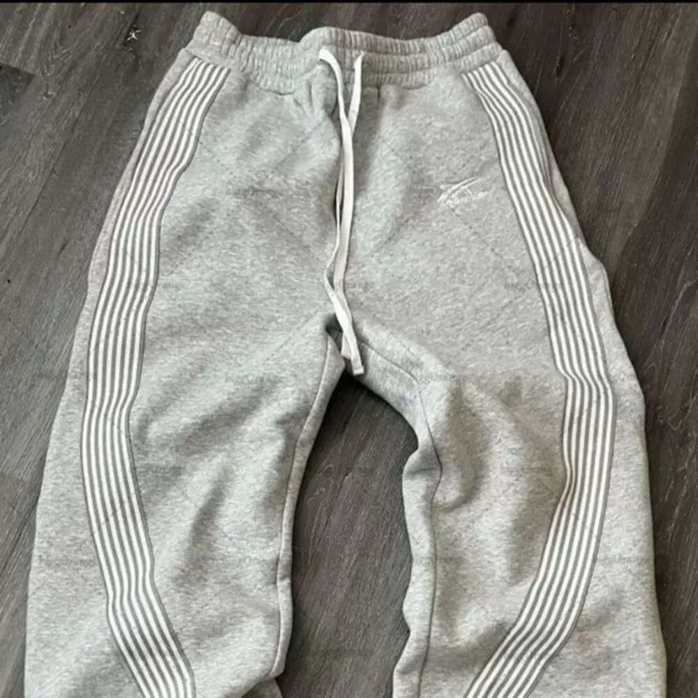 Archive style streetwear wide leg joggers designer side stripe casual sweatpants daily wear men's loose oversized 1234