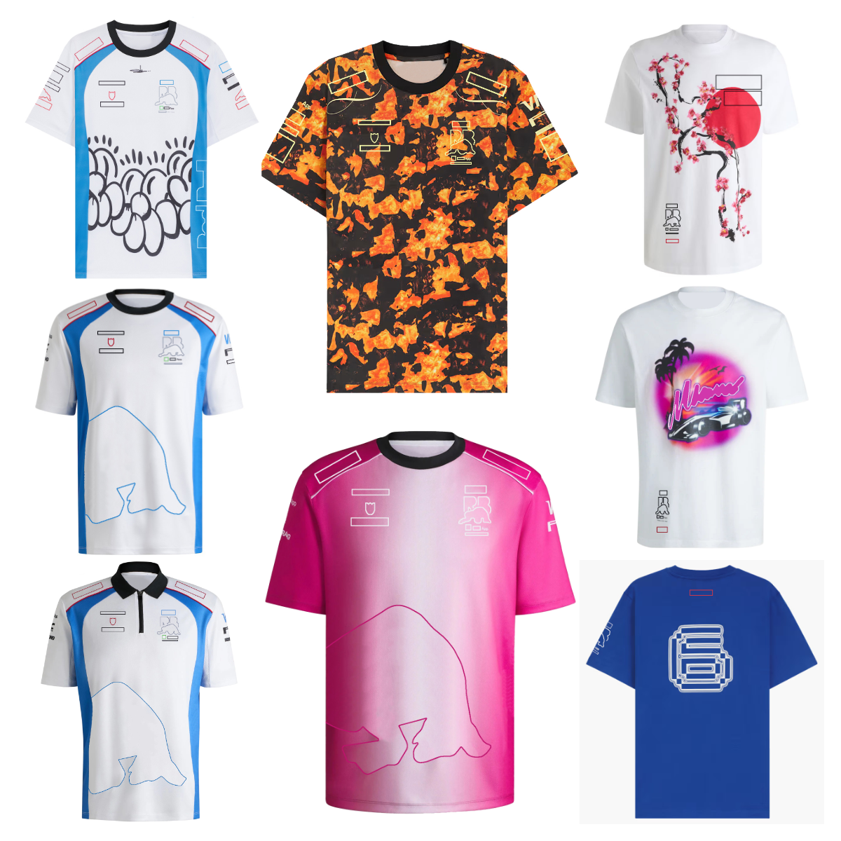 F1 2025 Team Driver T-shirt Formula 1 Racing logo Fans Shirt Plus Size Short-sleeved Racing Replica POLO shirt Summer Limited Edition Breathable Qui