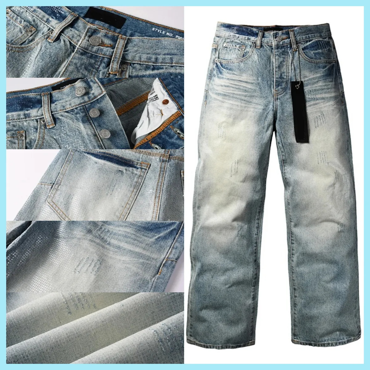 jeans purple jeans men designer jeans ksvbi jeans baggy jeans skinny jeans for mens designer pants purple jean men Correct version 1:1 high quality