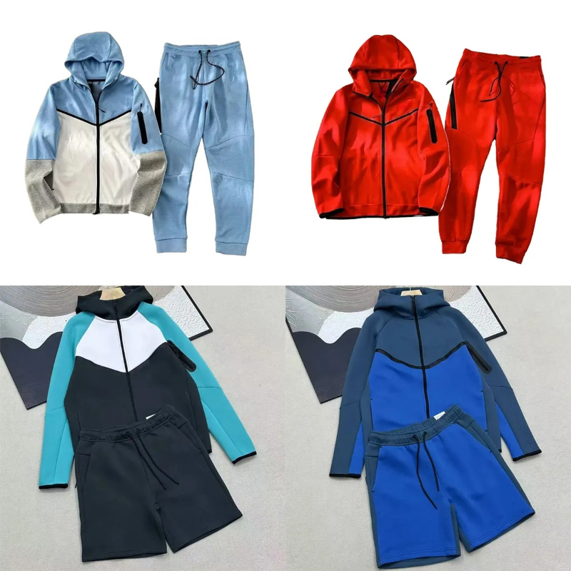 Tracksuit men designer track suit mens designer shorts sets Reflective Stripes Night Glow Unisex Night Running Jogging Daily Wear Workout Sweatsuit