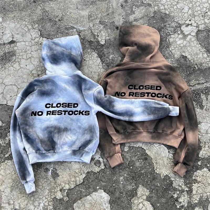 Sweat à capuche court zippé unisexe, veste sweat-shirt délavé Vintage Smoke Tie Dye avec strass décoré de lettres brodées graphiques Y2K Streetwe