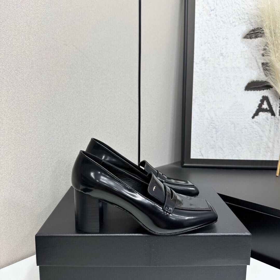 Square Toe Designer Woman Luxury Black Leather Patent Slingback Loafer Flat Shoe Spring Summer Office Work Formal Fashion Footwear Comfort Sole New