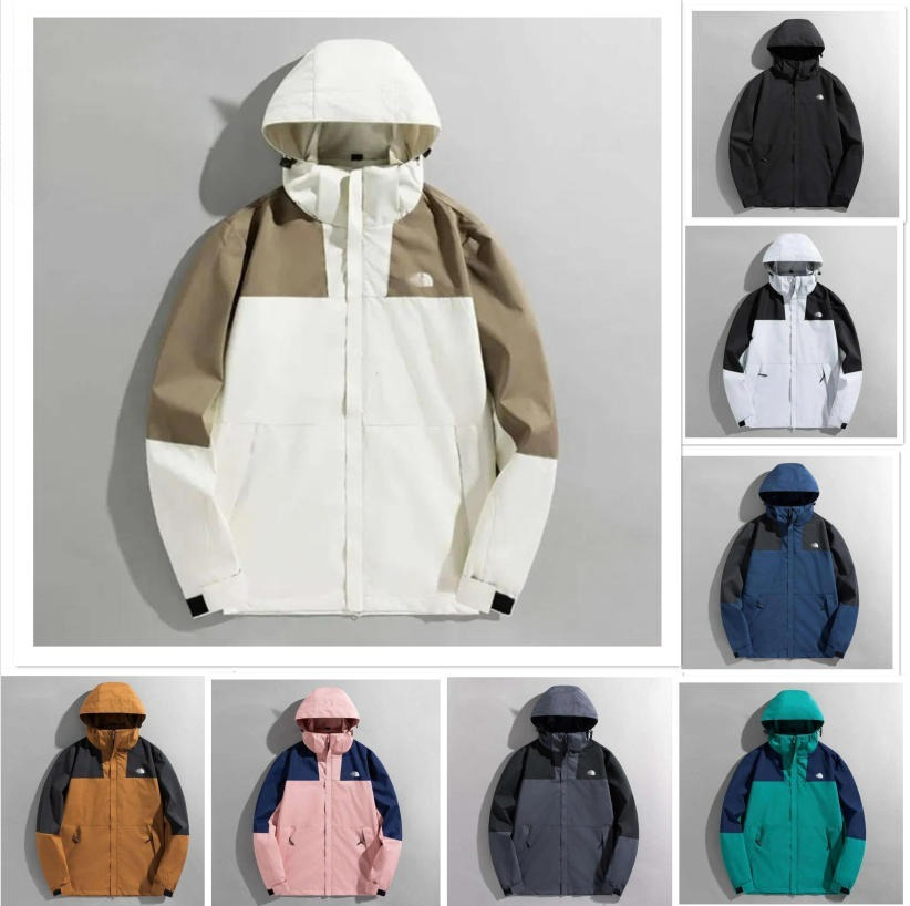 Men Sports Jacket Mens Hoodie Coat Designer Clothing Lightweight Ski Waterproof Jacket Hooded Outdoor Raincoat Hiking Windbreake Coat Sweatshirts NF