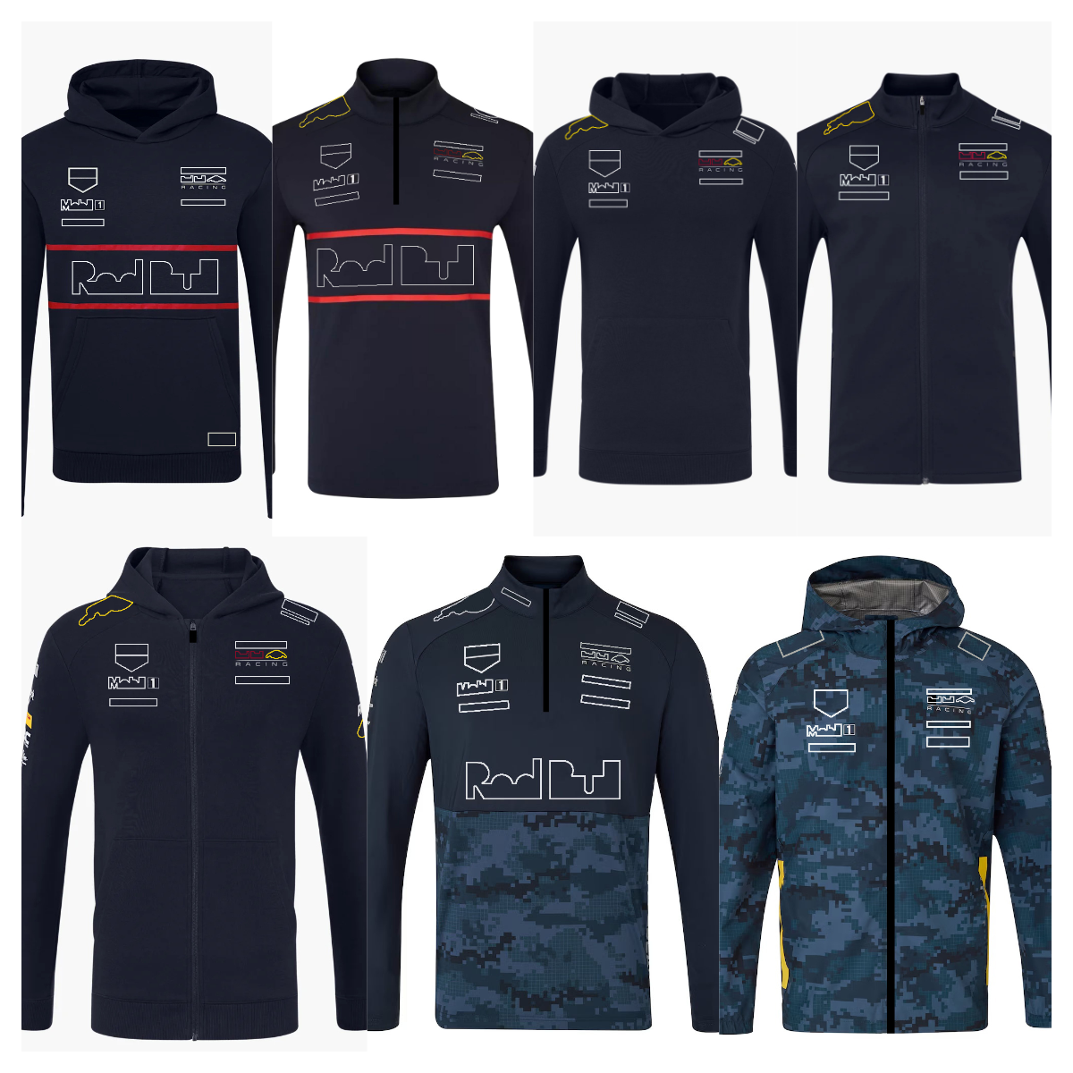F1 Racing 2025 Team Hoodie Formula 1 Driver Zip Hoodie 1/4 Zip Sweatshirt New Season Limited Edition Jacket Men Women Hooded Sweatshirt