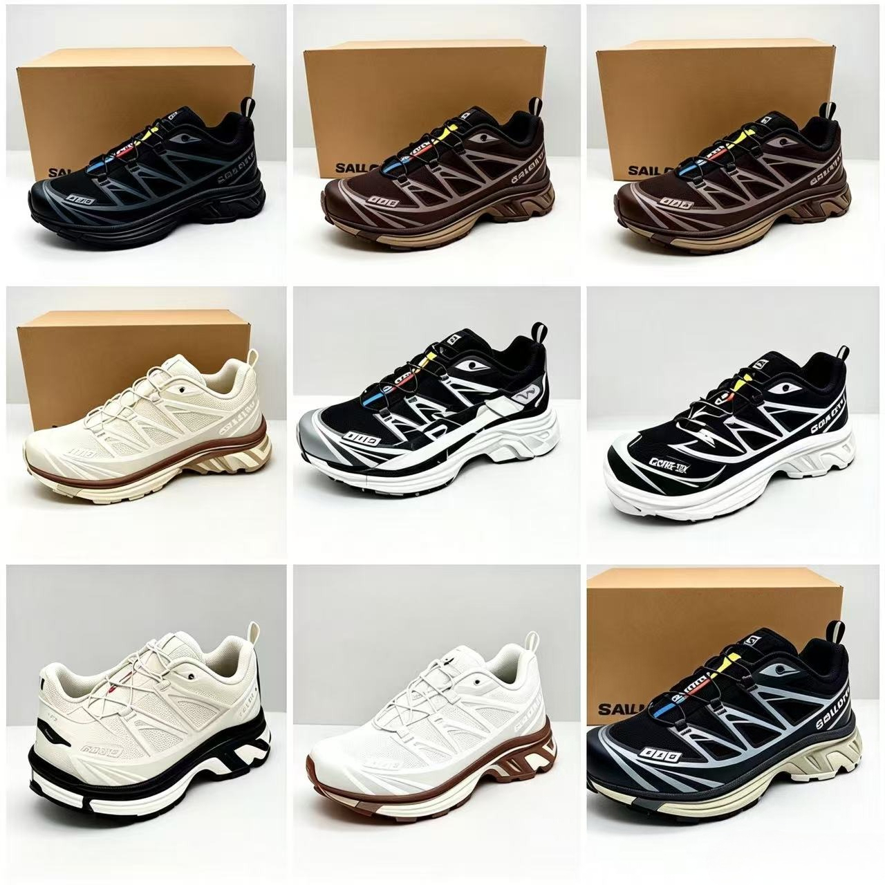 M6 shoes Top XT-6 ADV Ultra Raid Trail Running Shoes, M6 Unisex, Designer Style, White, Moon Rock Triple Black, Stone Field Drift, Outdoor Hiking an
