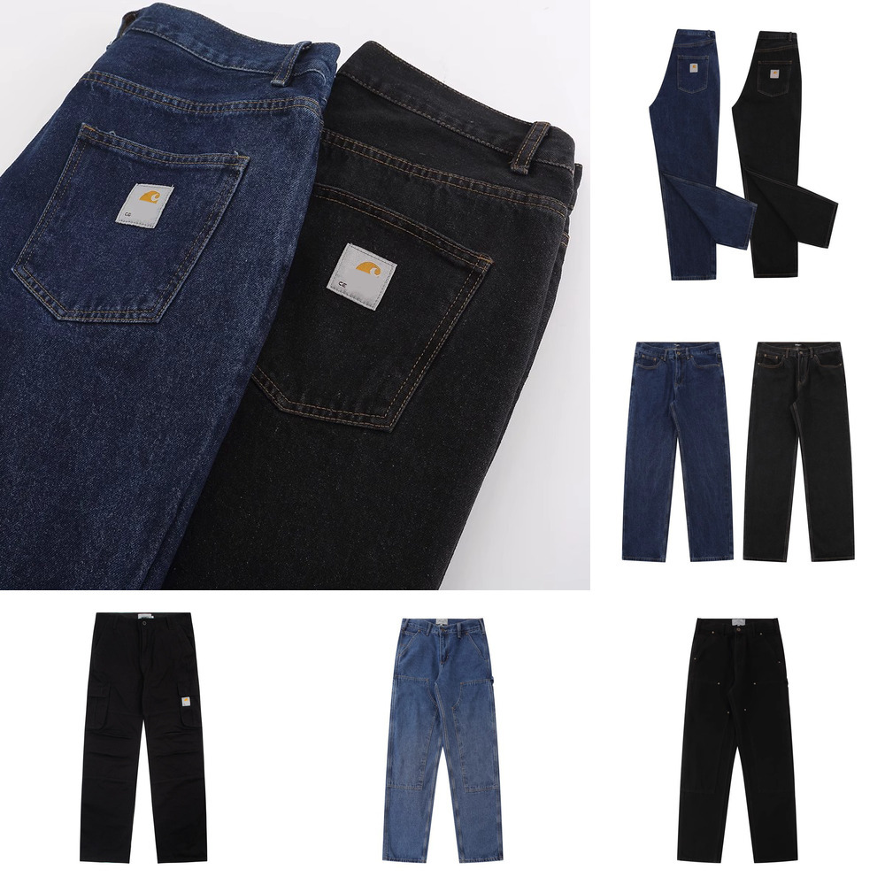 Designer Men's Jeans Heavyweight Retro Vintage Distressed Jeans Trendy Men's And Women's Loose Fit Straight-leg Pants Shorts Casual A