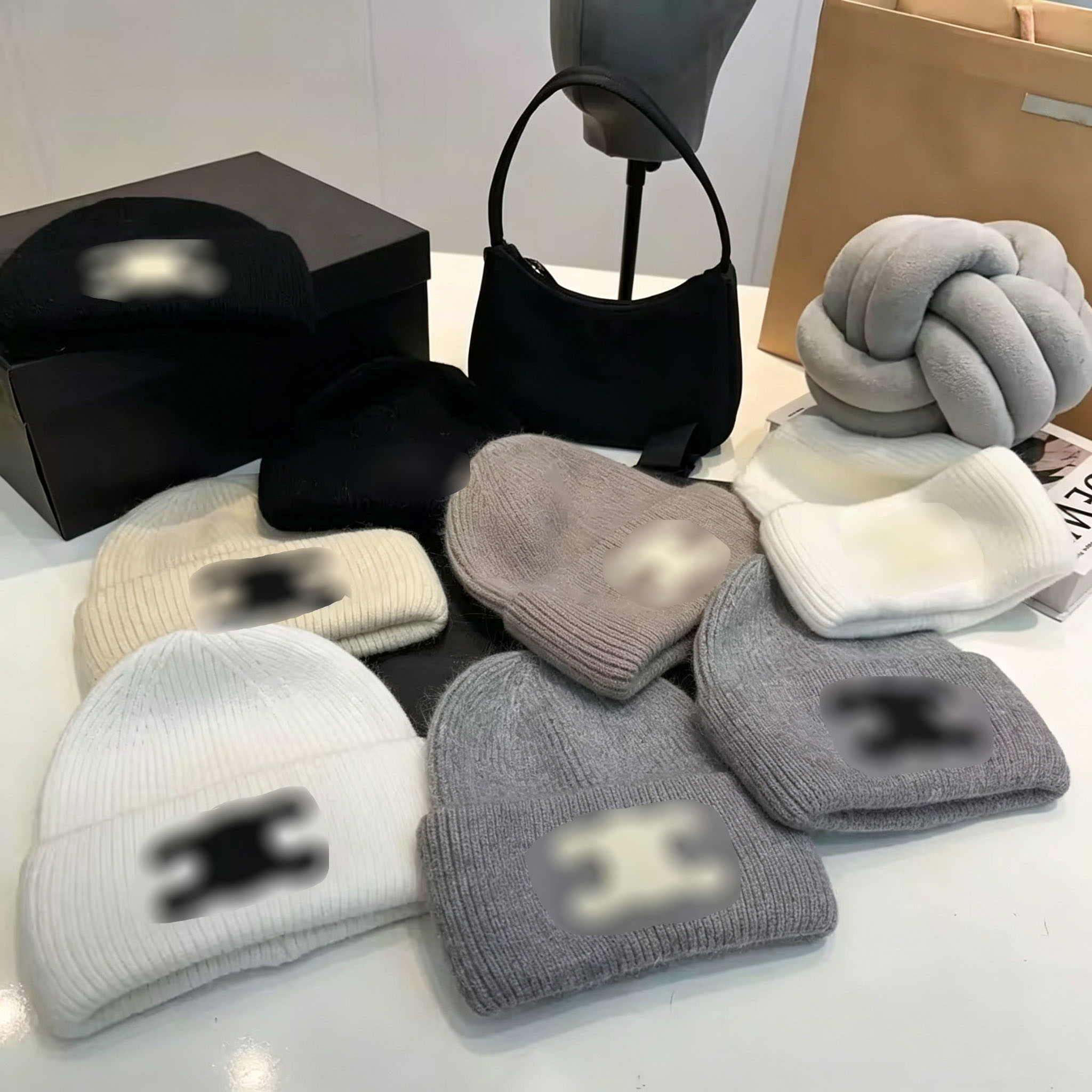 Beanie designer beanie luxury beanie solid color letter leisure streaks manners beanie winter fashion cap warm letter hat everyday outfits Christmas