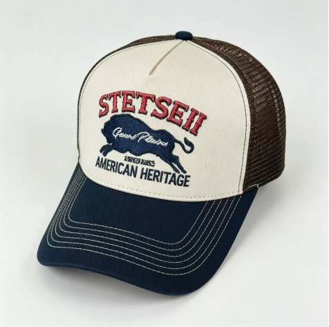 2025 Personalized New Truck STETSON Red Bear Breathable Mesh Street Hip Hop Daily Casual Wear Sunshade Baseball Hat 26Y0613