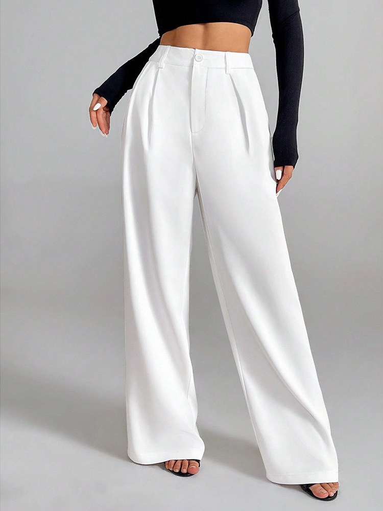 AAAA X26 Pantalon de survêtement ample de style jogging pour femme avec poches spacieuses et fermeture à cordon