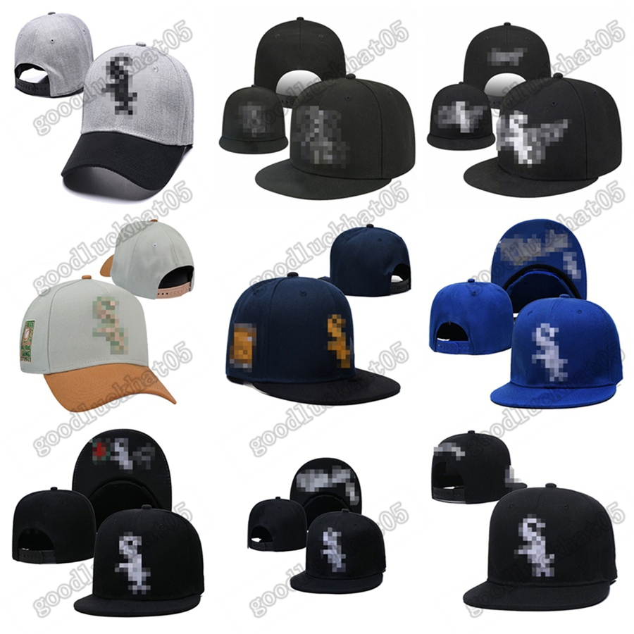 Wholesale White Soxes- Baseball Caps New Arrival Embroidery Cotton gorras bones men women hip hop Hip Hop Bone Snapback Hats