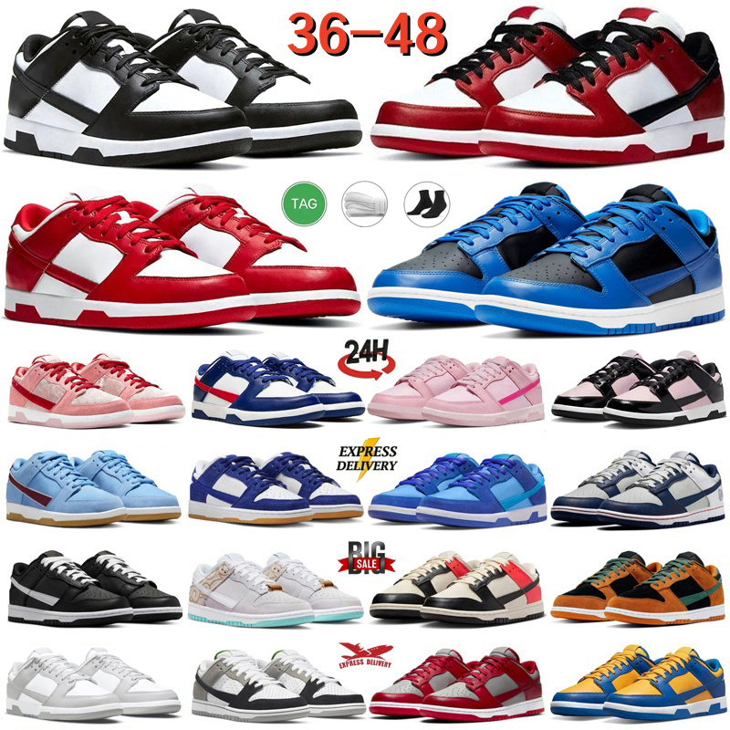 Designer Running Shoes Mens Womens Trainers dunksshoe sb low Panda sneakers Classic Black White Light Blue Grey UNC Coast Triple Pink Platform Sport
