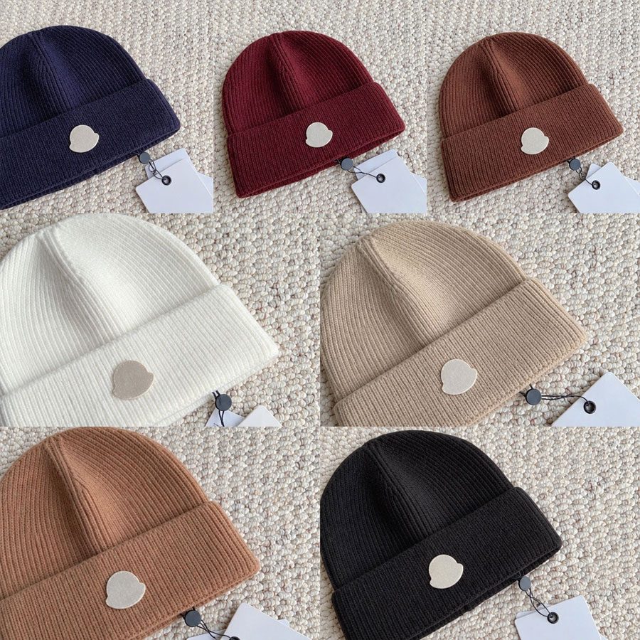 Designer Beanie Femmes Skull Caps Hommes Tricot Chapeau Lettre Modèle Polyvalent Dôme Haute Qualité Coupe-Vent Chaud Caps Épaissir Bonnet Bonnet
