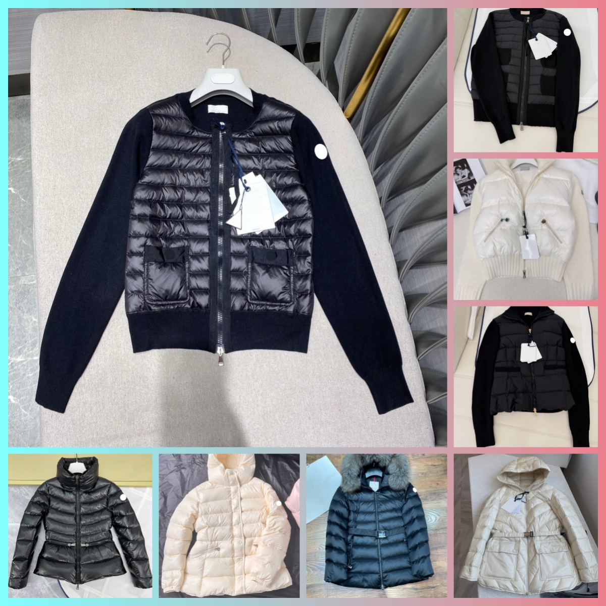 Knit short veste en duvet femme Mode homme Décontractée urbaine Haute qualité Marque vestes maille Taille 1-4