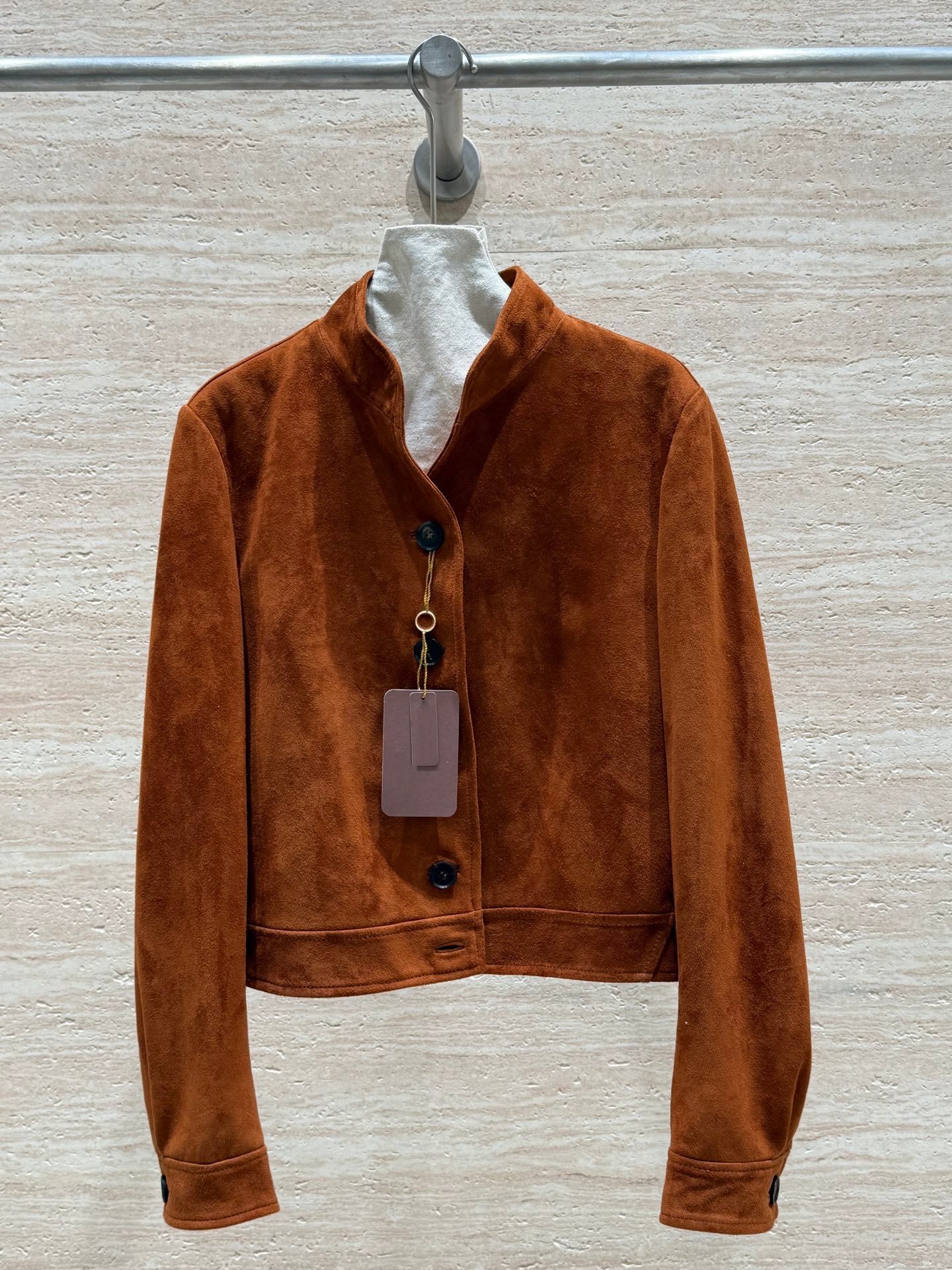 L Men's button-down woolen blazer - a simple and casual short coat