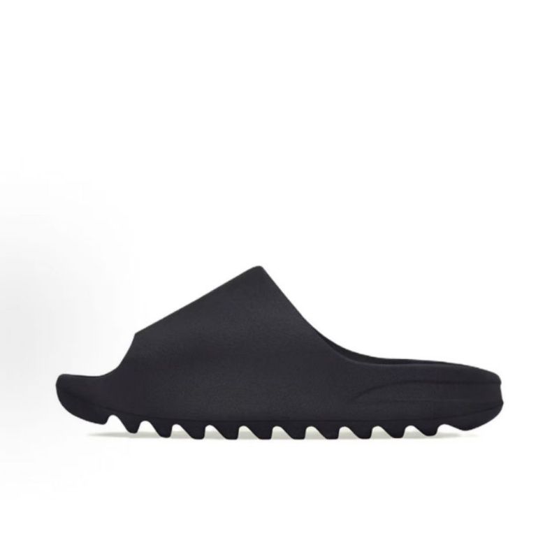 Adidas Originals Yeezy Slide Black EVA One-Strap Slippers Trendy Casual Beach Walking Slides Sandals For Men Women