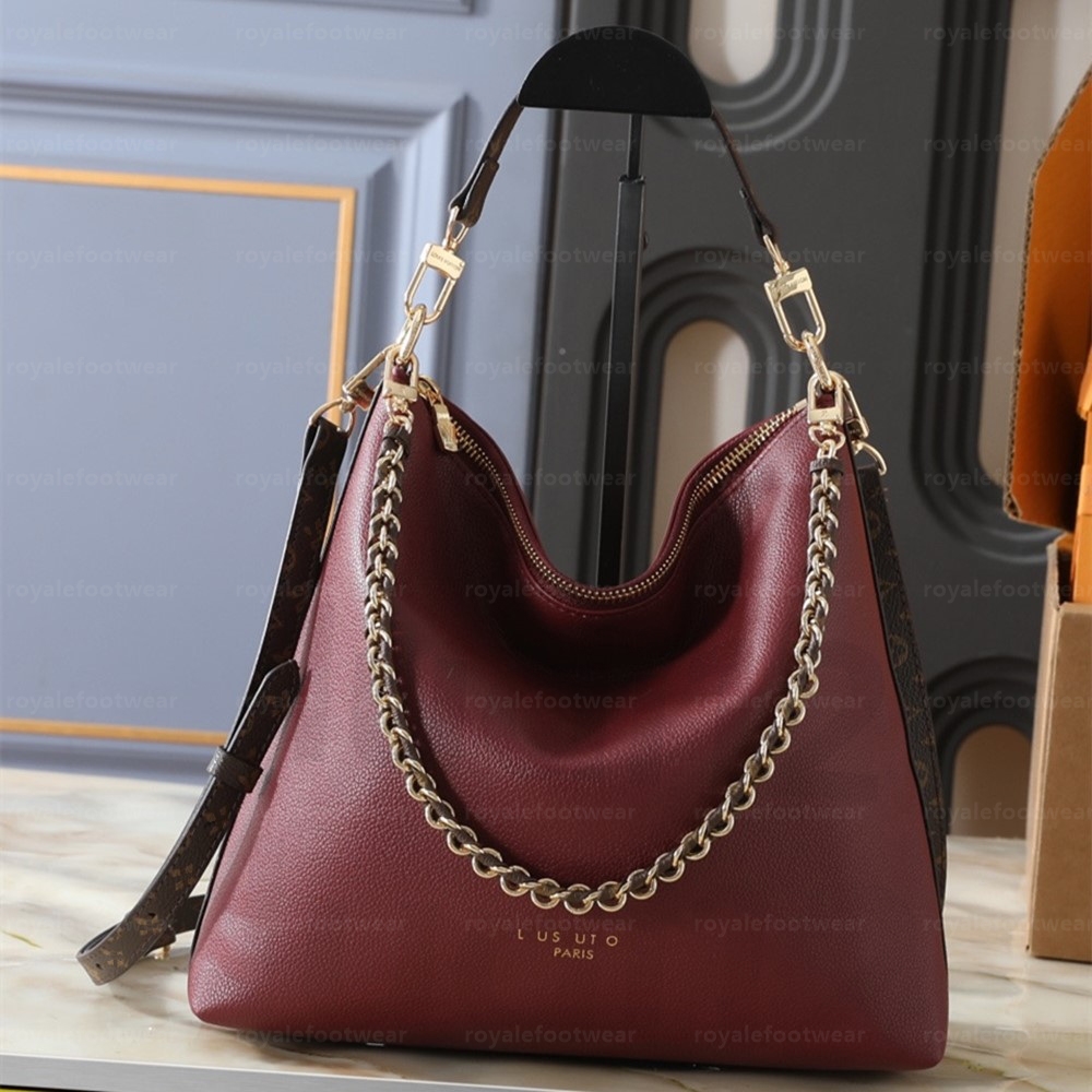 Full grain cowhide luxury Multipass bag Womens shoulder crossbody bag designer handbag mirror quality hobo underarm bag Monogram Canvas leather Buck