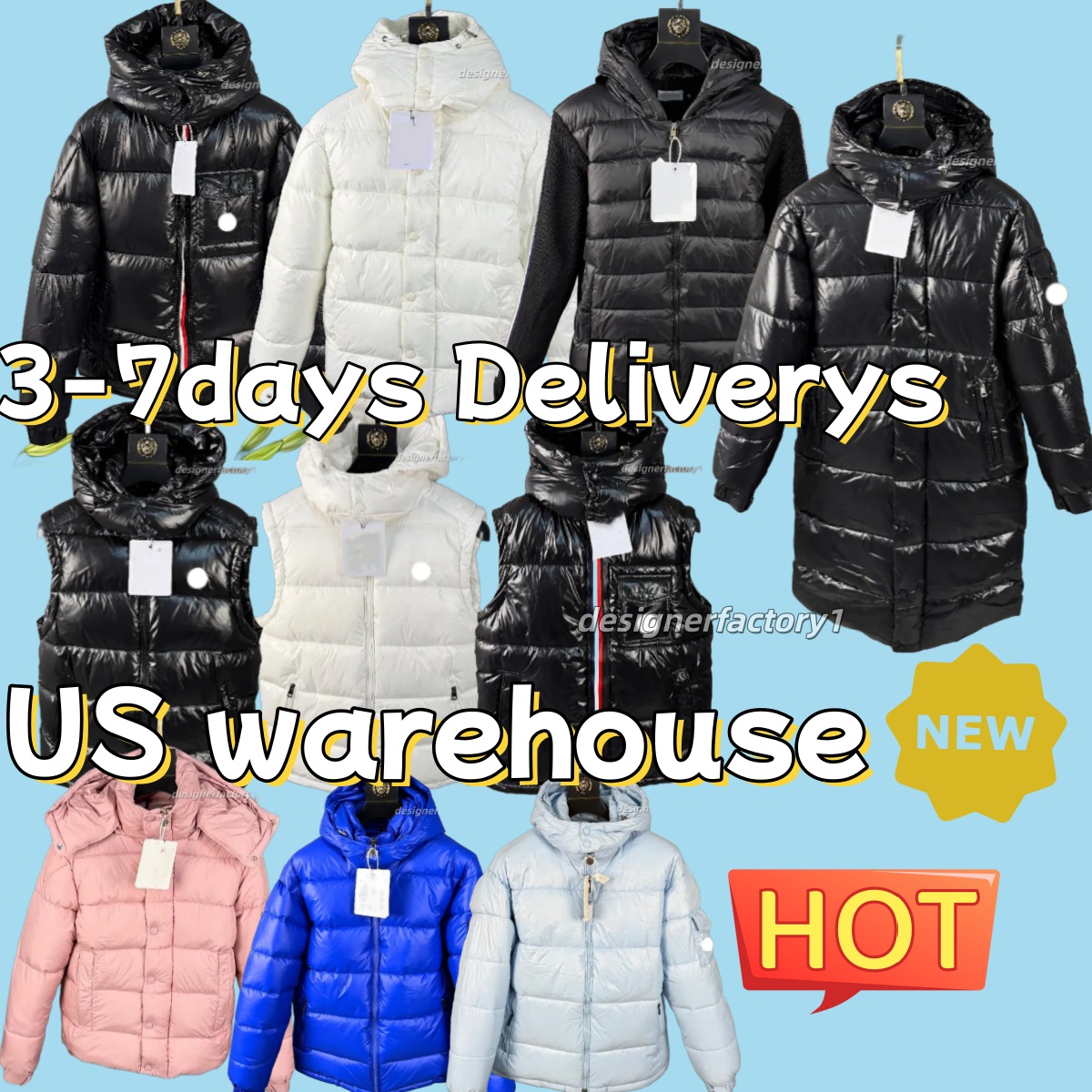 Men Designer Winter Down Parka Puffer Jacket Waterproof Windproof Warm Mens Winter Coat Doudoune NFC