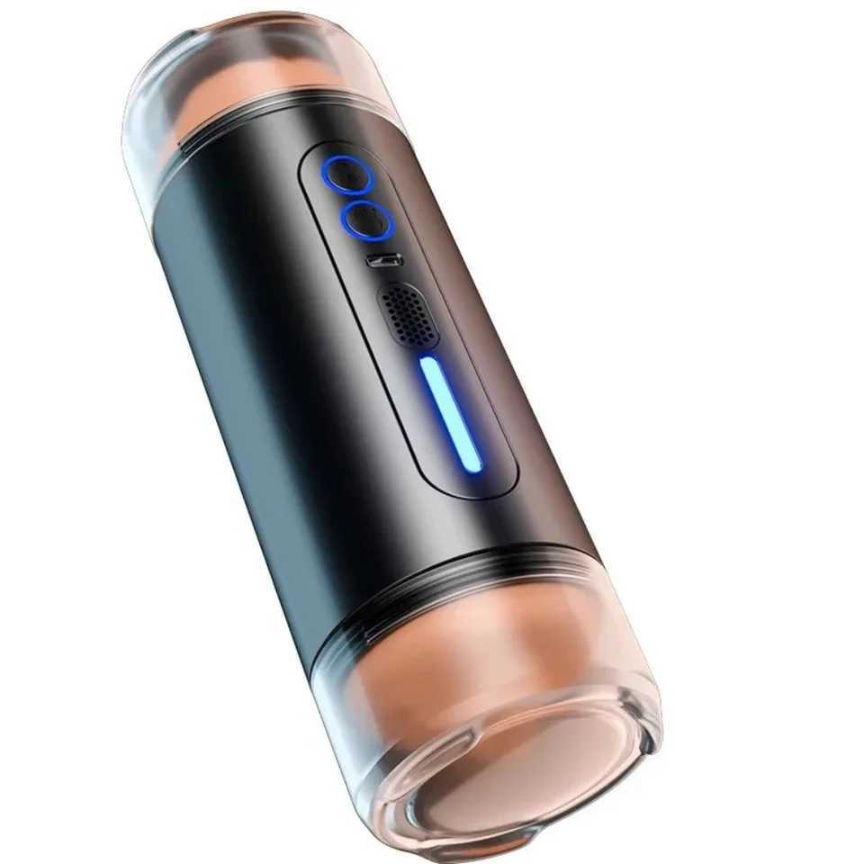 Automatic Male Masturbator Vibration Sex Machine Sexy Moan Penis Masturbation Cup Pocket Pussy Penis TrainingSex Toys For Men C260902