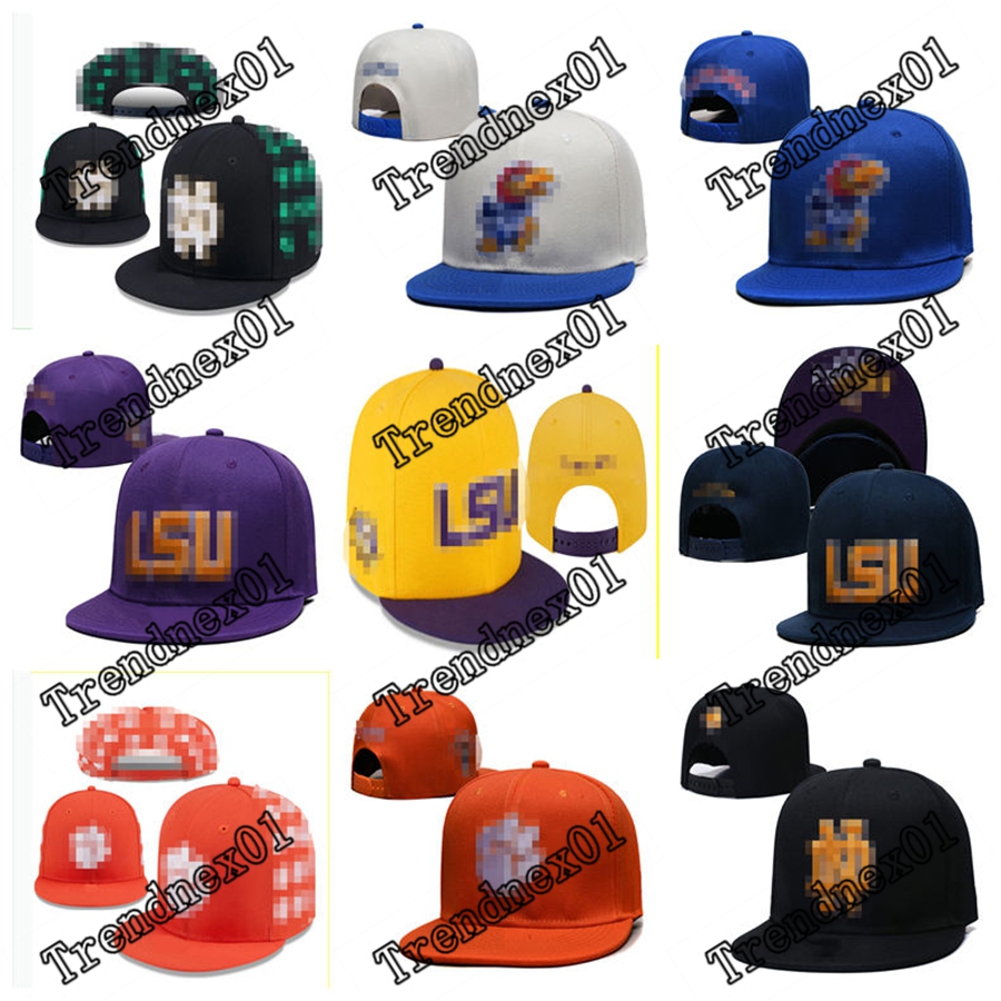 NCAAA USA college letter Snapback Hats Washed Cotton Embroidery Caps For Women Men Sport Visors Vintage Cap Unisex-Teen Hip Hop Bone Dad Hat Basebal