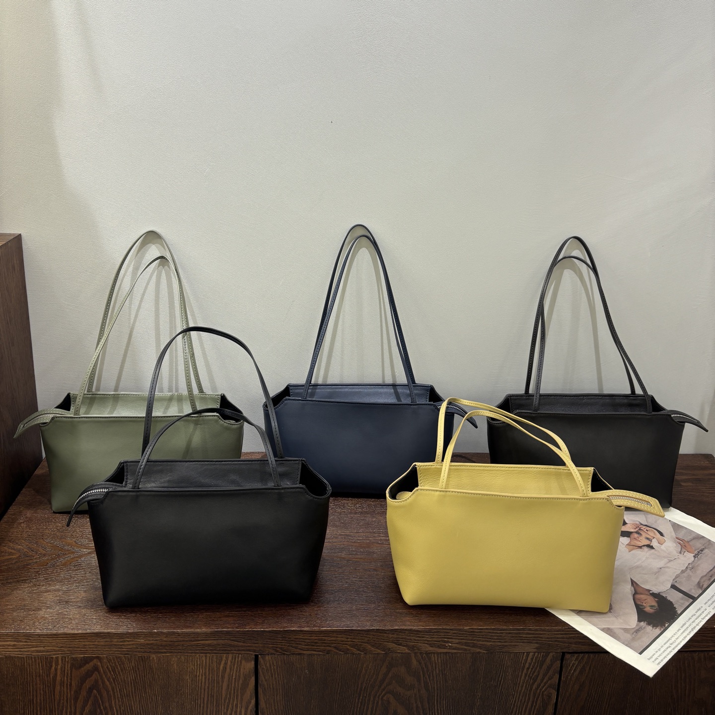 New Terrasse To-Go Fashion Designer Leather Shoulder Bag Quality Minimalist Solid Color High End Women's Handbag terrasse to go bag no logo
