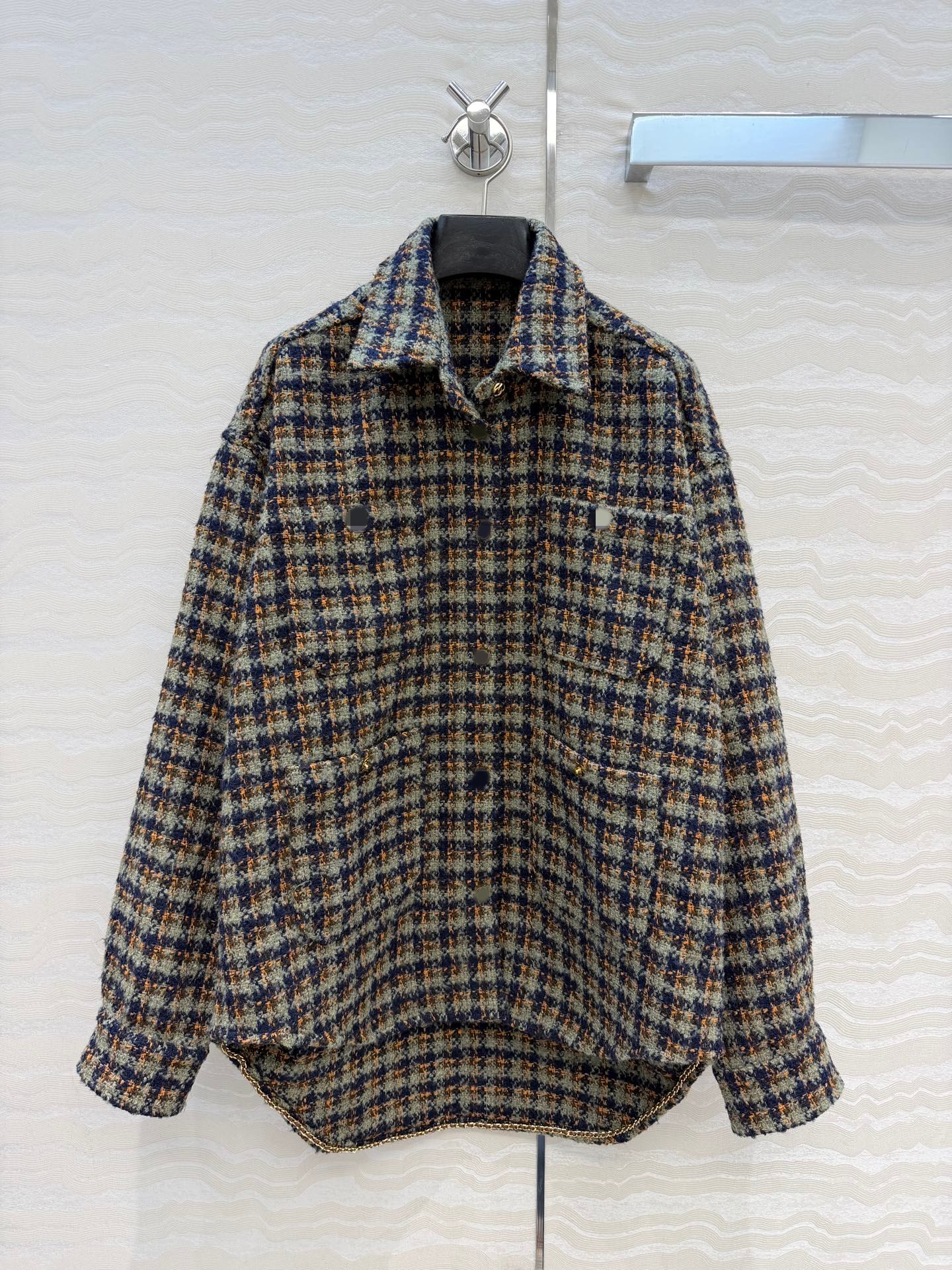 Milan Runway Coats 2026 New Autumn Winter Lapel Neck Long Sleeve Fashion Designer Jackets Brand Same Style Tops 0903-7