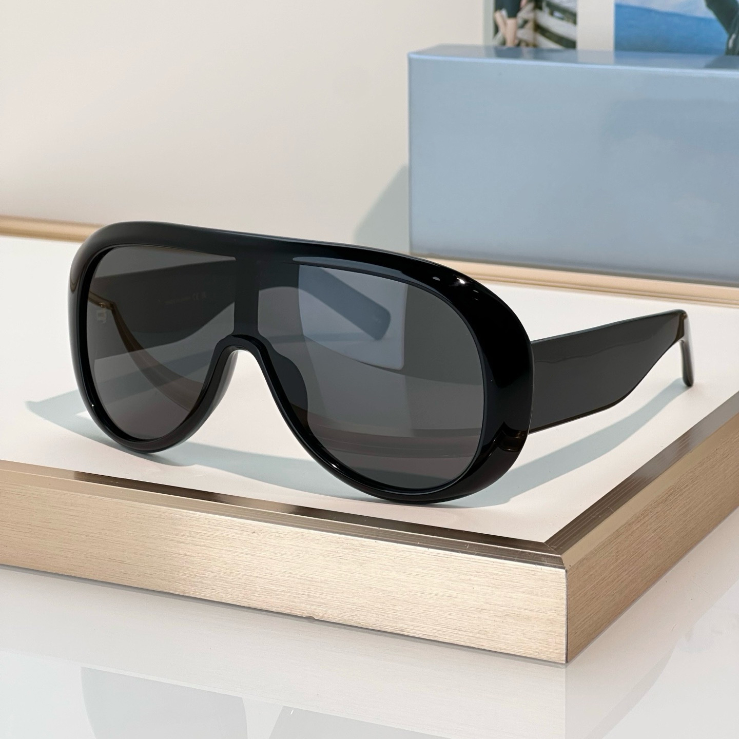 Populaire zonnebril voor heren Dames 2164 Mode Zomer Reizen Avant-Garde Bril Stijl Anti-Ultraviolet UV400 Ovale Acetaat Grote Full Frame Voorruit Wi