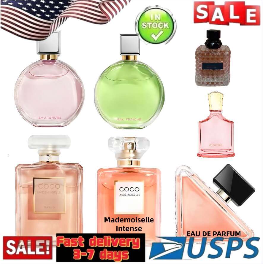 US stock 2-7 days cologne for men designer perfume women perfumes fragrances for women100ml High-quality parfum Fragrance Man Women Spray Long La