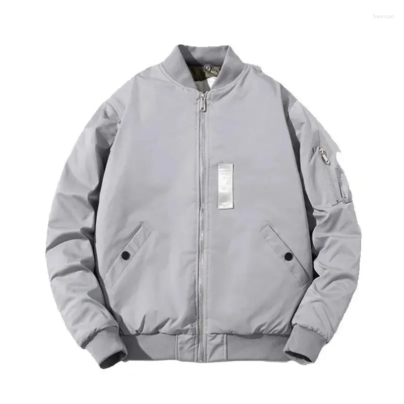Men's Down Thick Padded Bomber Jacket Men Solid Autumn Coat Man Youth Windbreaker Male Baseball Clothing Plus Size 5XL 2026 WomenA1 9f