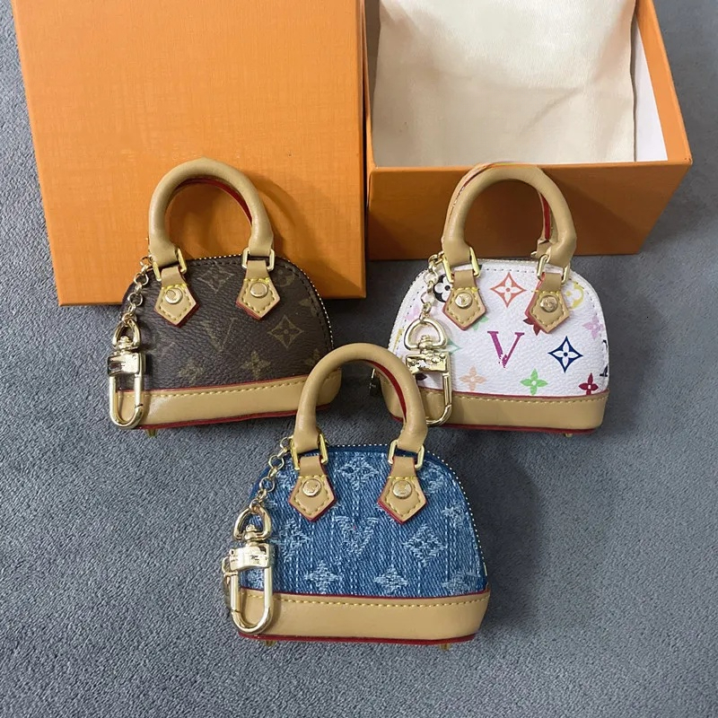 Sac de créateur Designer Porte-clés Micro Sac Charme Porte-clés En Cuir Porte-clés Homme Femme Mini Portefeuille Sacs Pendentif Pièces Purse23