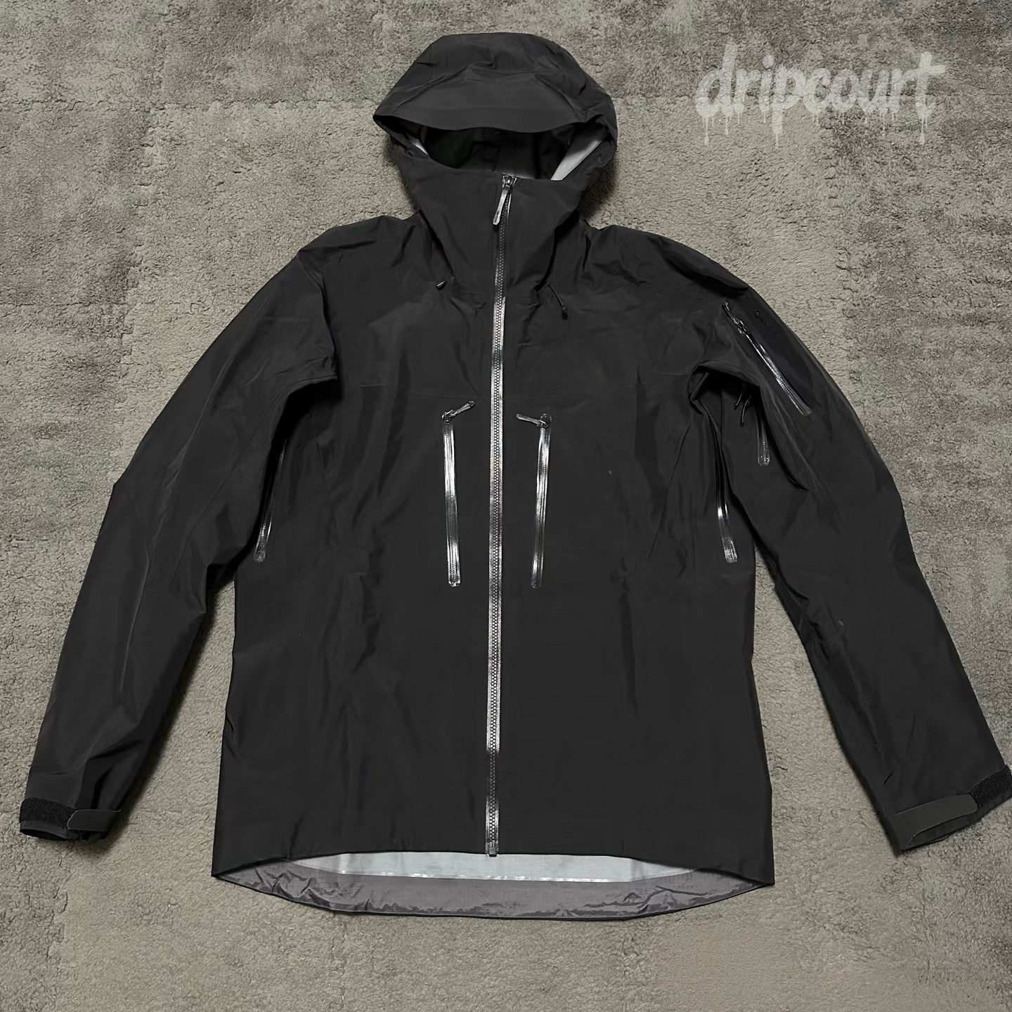 mens waterproof jacket goretex jacket mens winter coat breathable windproof shell seam sealed storm hood chest pocket cuffs drawcord hem hiking desi