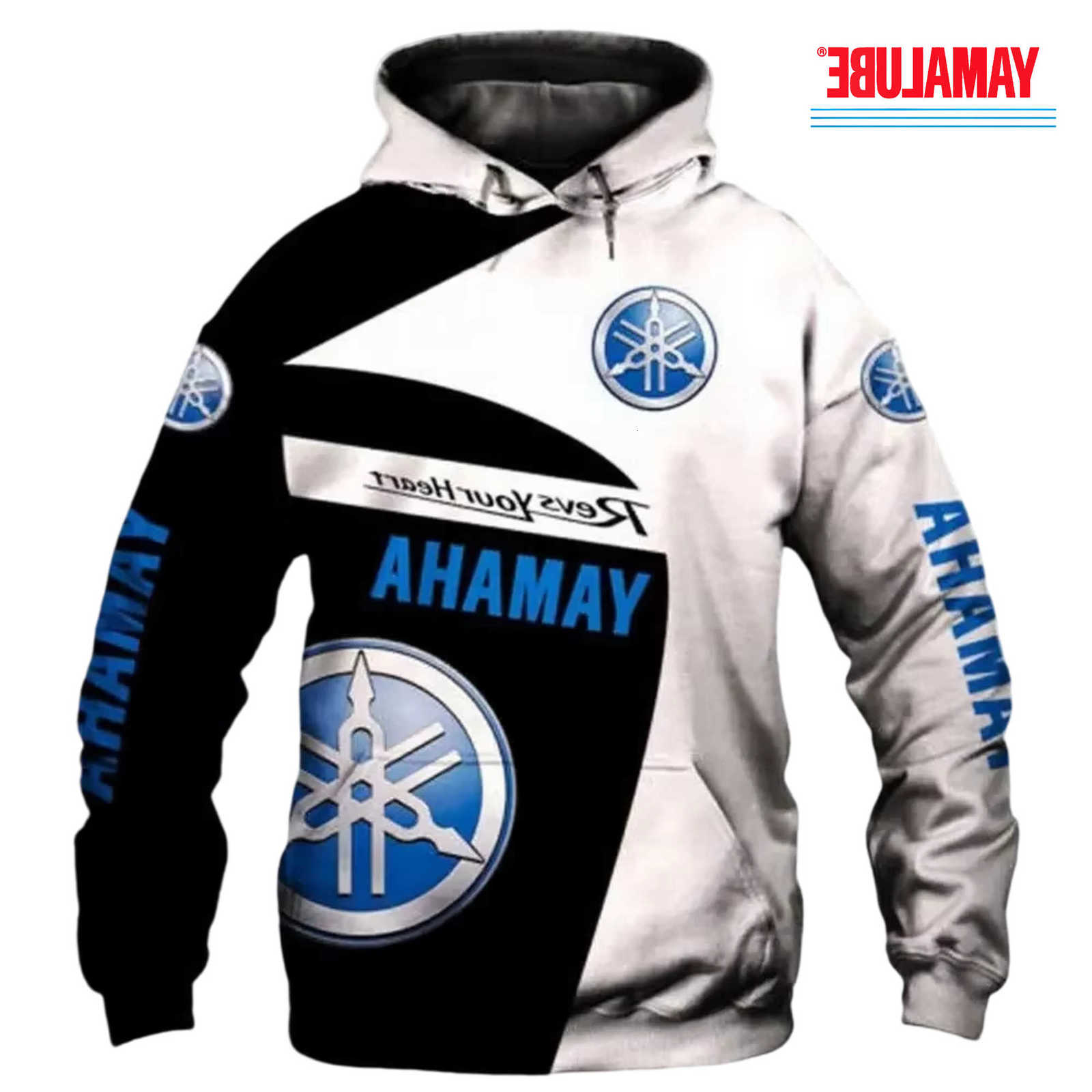 Motorcycle Yamaha Men's 3D Printed Hooded Pullover Shirt Street Wear And Riding Suitable Casual Graphic Hoodie L260903