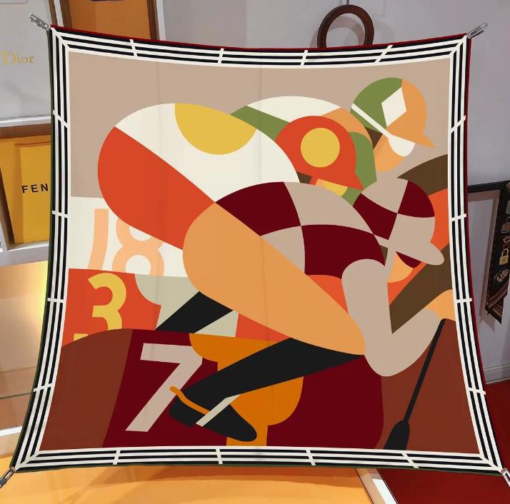 Korean Sweet Design Womens Hair Scarf Designer Lovely Thin Scarves Neck Wrap Bag Decor 90*90cm 22Style