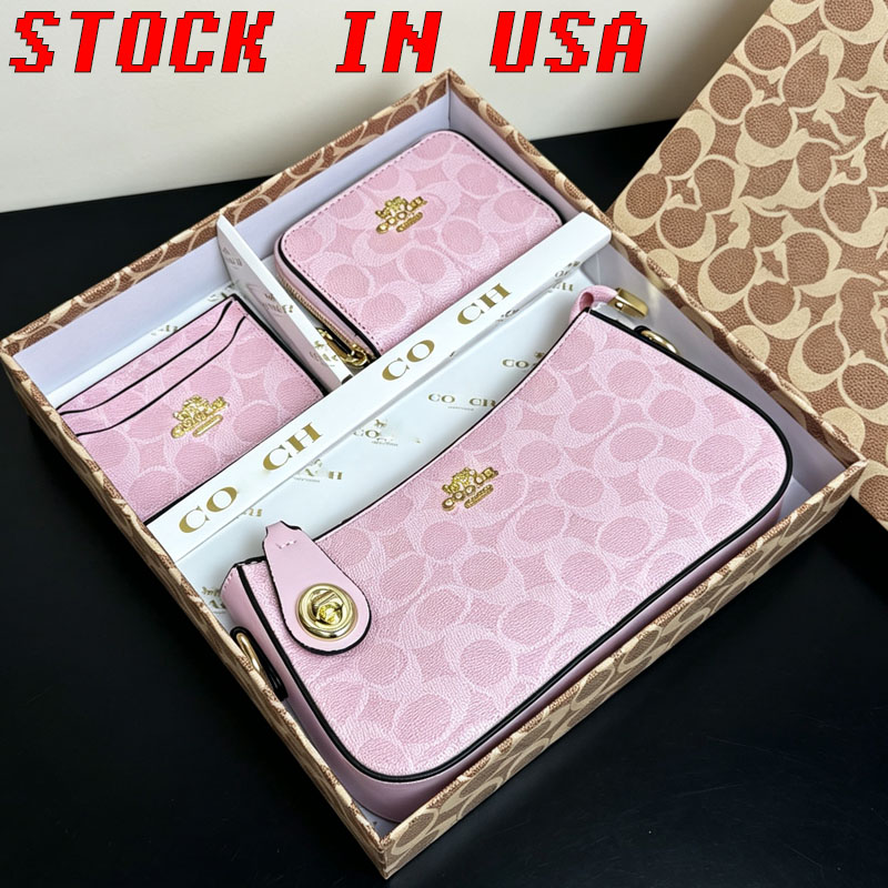 Designer Bags 3pcs Wallet Sets Crossbody Terri Shoulder Bag With Box Wallet Purse Hobo Bag Soft Chain Bags Mini Wallets Set For Gift