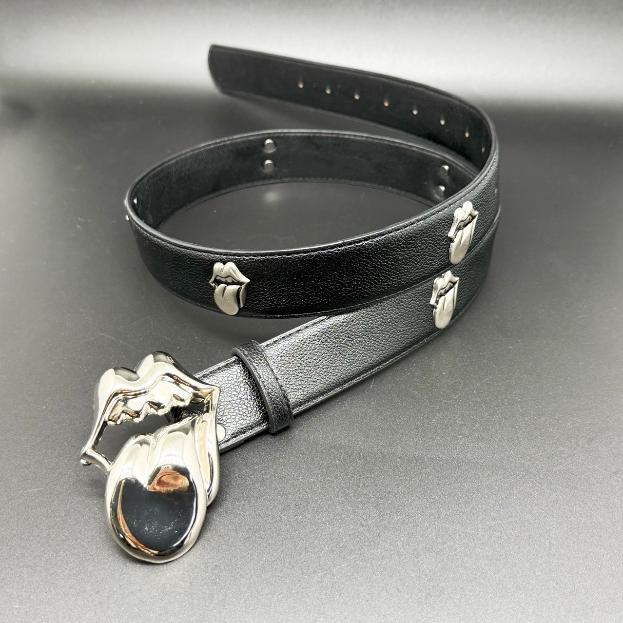 Luxury Brand Designer Belt Luxury Brand Designer Belt CH Classic Big Tongue With Stone Inlay Rivets, Trendy Denim Belt, Vintage High Street European