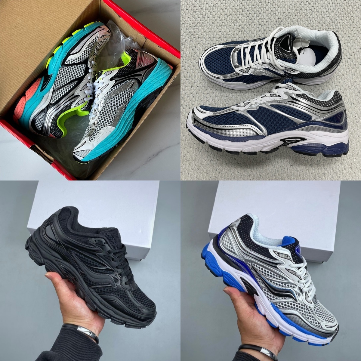 Luxury Men Women Omni 9 Running Shoes ProGrid Mesh Sneakers EU47 Designer Dad Shoes Athletic Casual Outdoor Sport Trainers 1174