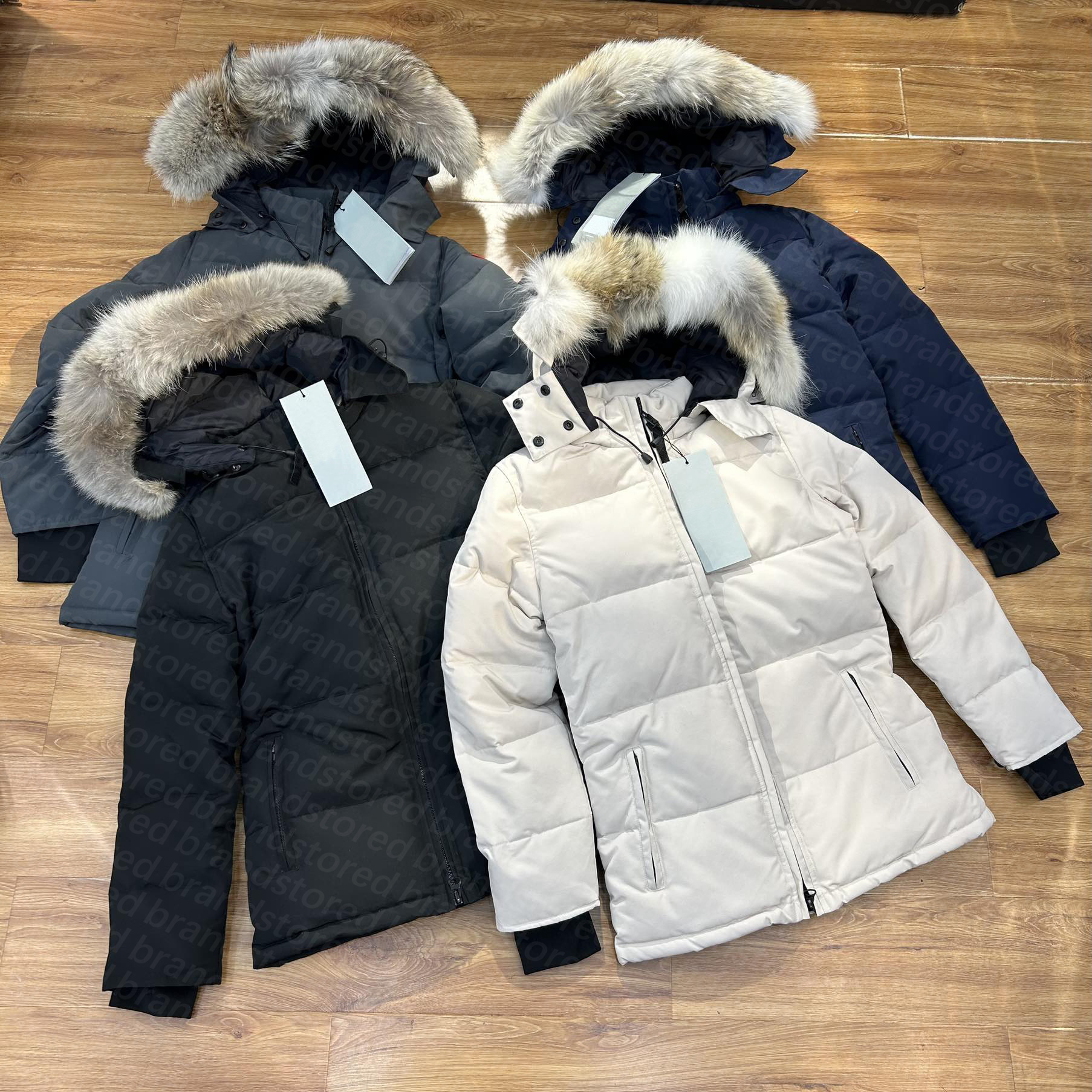 Chelsea Parka Jacket Women Down jacket Defined Waist Hooded Jacket with Fur Collar