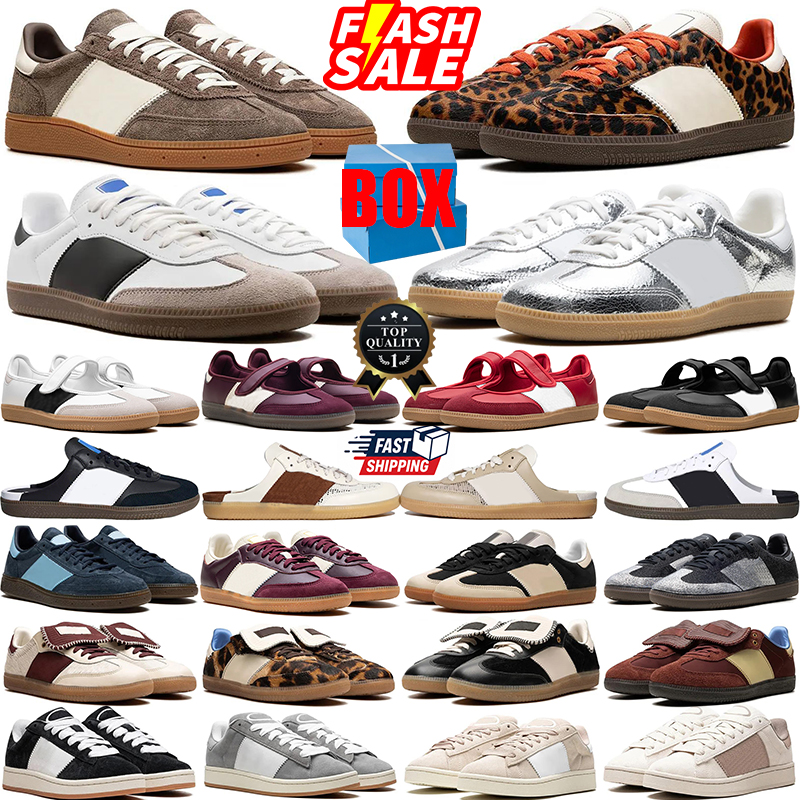 Free Shipping Casual Shoes Men Women Trainers Classic OG Vintage Suede Gum sole Brown Leopard Orange Core Black White Silver Metallic Maroon Outdoor