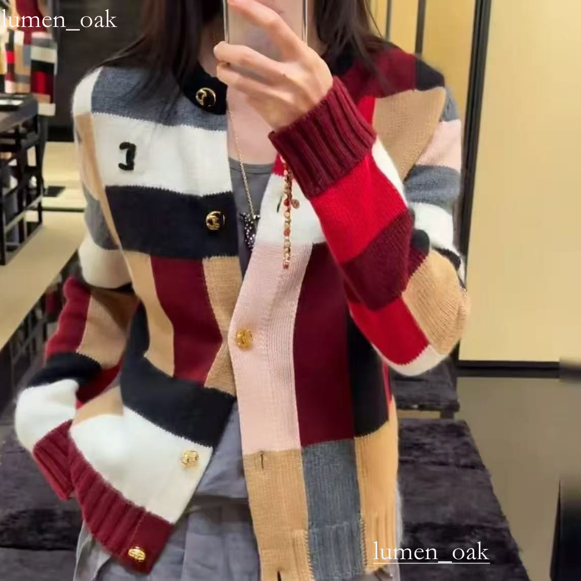 2026 New Season Channel Old Money Tweed Jacket Jewelry Set Women Designer French Elegance Gold Button Luxury Coat Channels Pearl Brooch Earrings Fas
