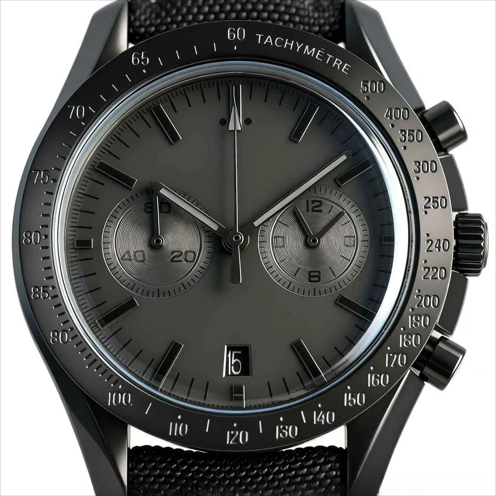 43MM Men's Mechanical Sports Watch 904L Stainless Steel Full Featured World Time Iced Out Watch 62b