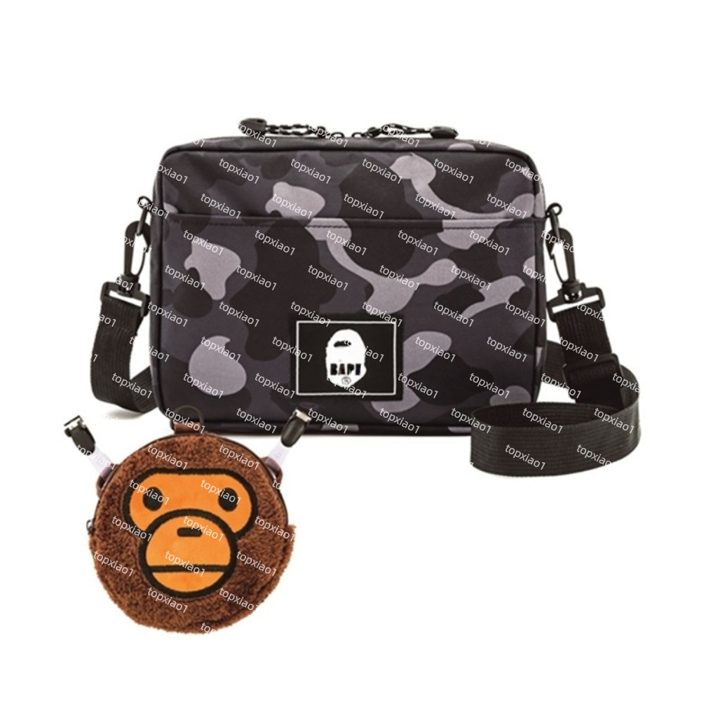 bap single shoulder crossbody bag bapeity shoulder bag designer baps tote bag luxury designer bags Ape head printed coin purses card case phone case