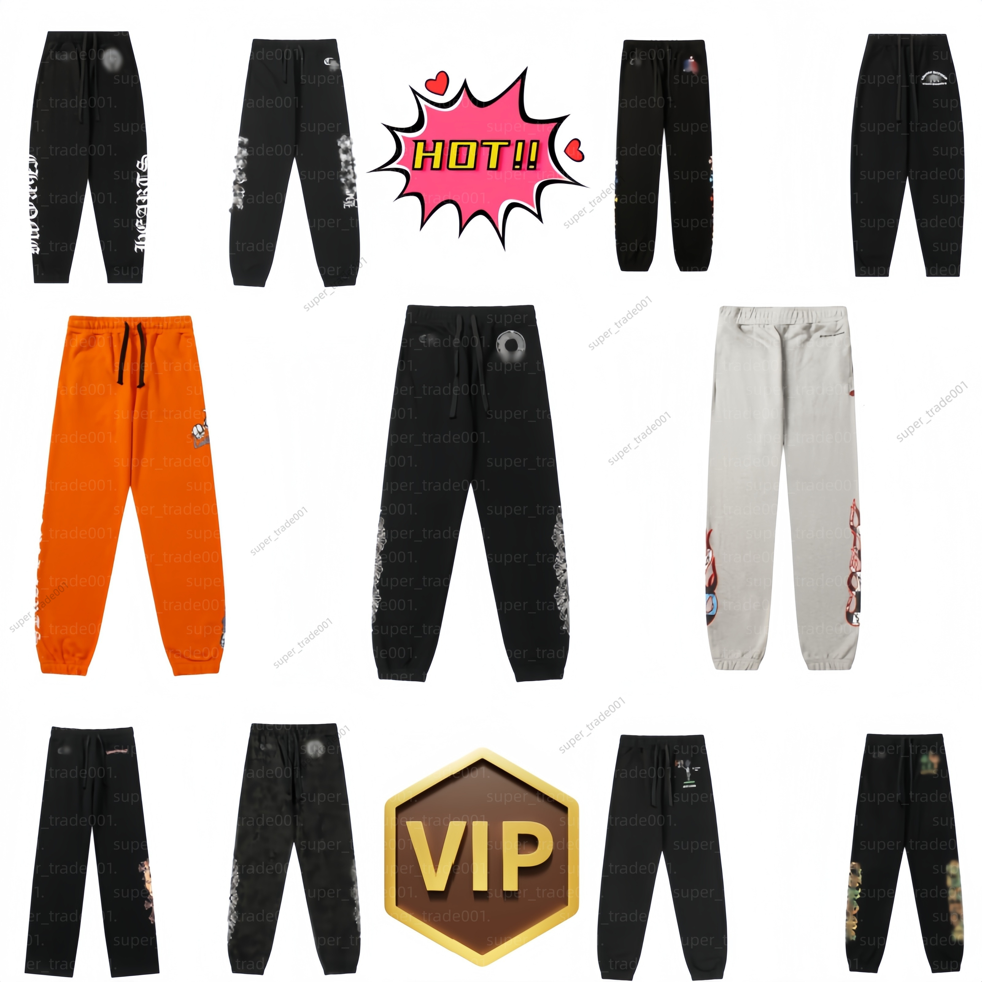 Chrome Pants Sweatpants Mens Designer Pants High Quality Cotton Pants Hoodie Style Printed Shirt Fashion Joggers Chromelys Pants Men Women Hip Hop C