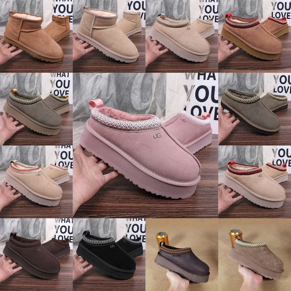 Tasman Digner Slippers Tazz Fur Slid Classic Ultra Mini Platform Snow Boots Australia Men Women Winter Boot Comfort Sho Suede chtnut mustard Ankle a
