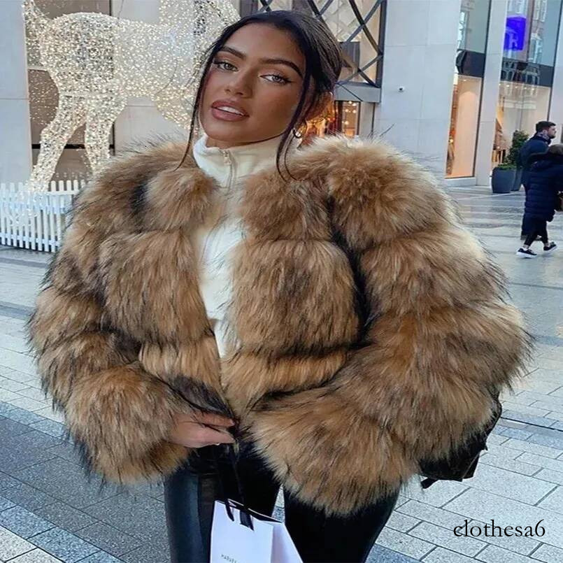 Winter Fashion Artificial Raccoon Fur Short Pong Pine Leather Jacket Womens Camouflage Coat