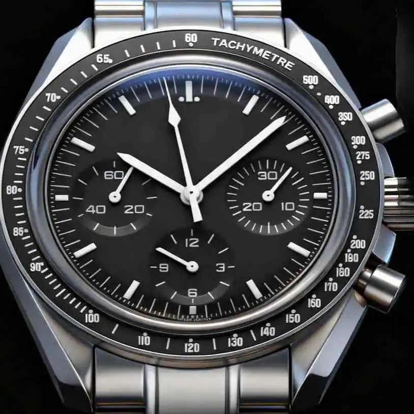 43MM Men's Mechanical Sports Watch 904L Stainless Steel Full Featured World Time Iced Out Watch 922