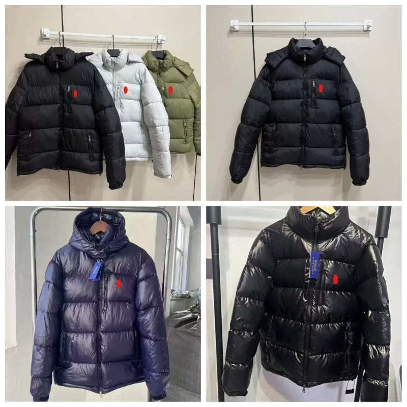 Designer mens Winter Puffer polo Jackets Parkas Snowsports thickened warmth vest For hooded Winter Accessorize Snow Jackets and Outerwear coat P166